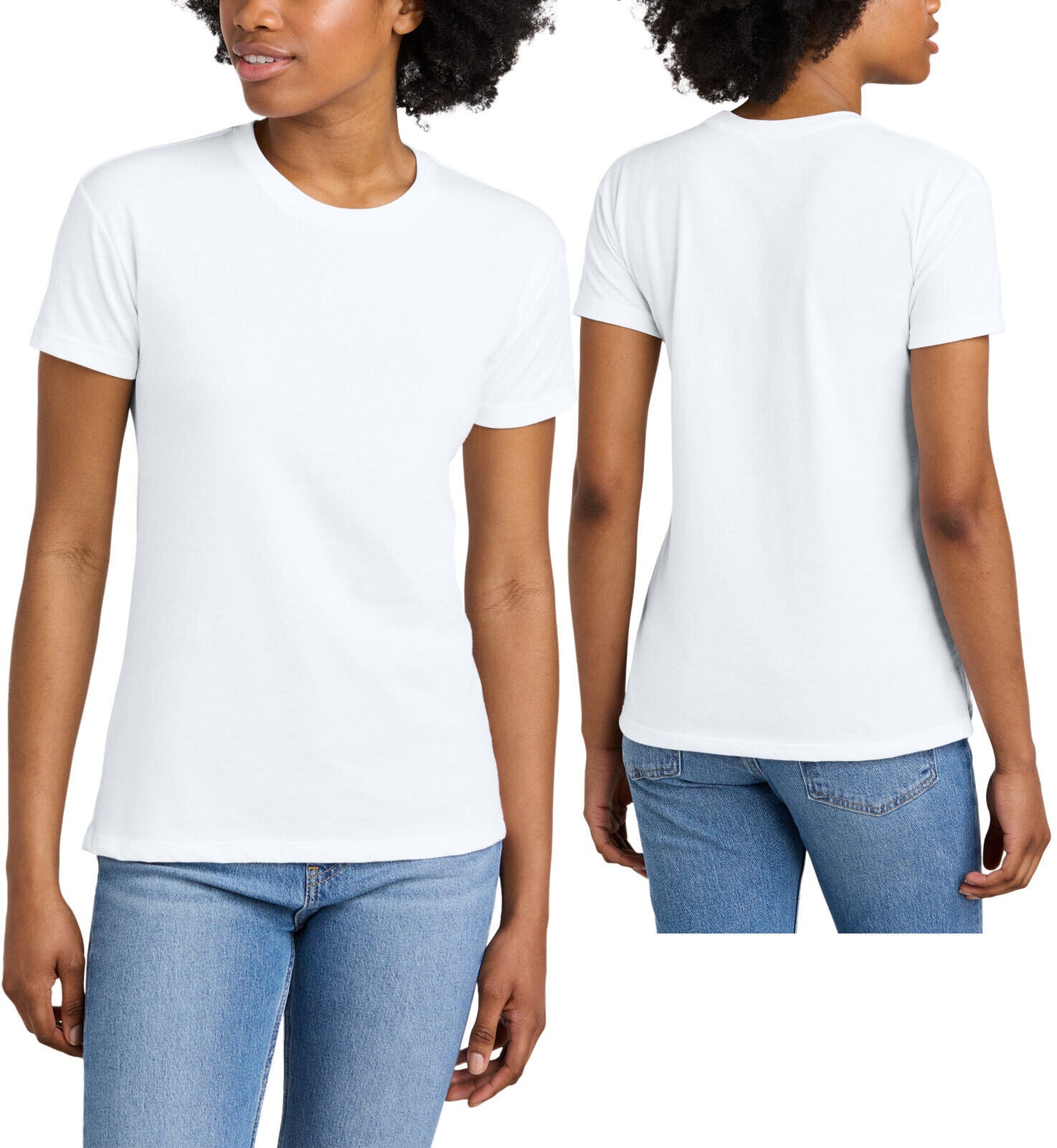 Womens Relaxed Fit Blended Soft T-Shirt Ladies Tee Size: XS-2XL NEW!