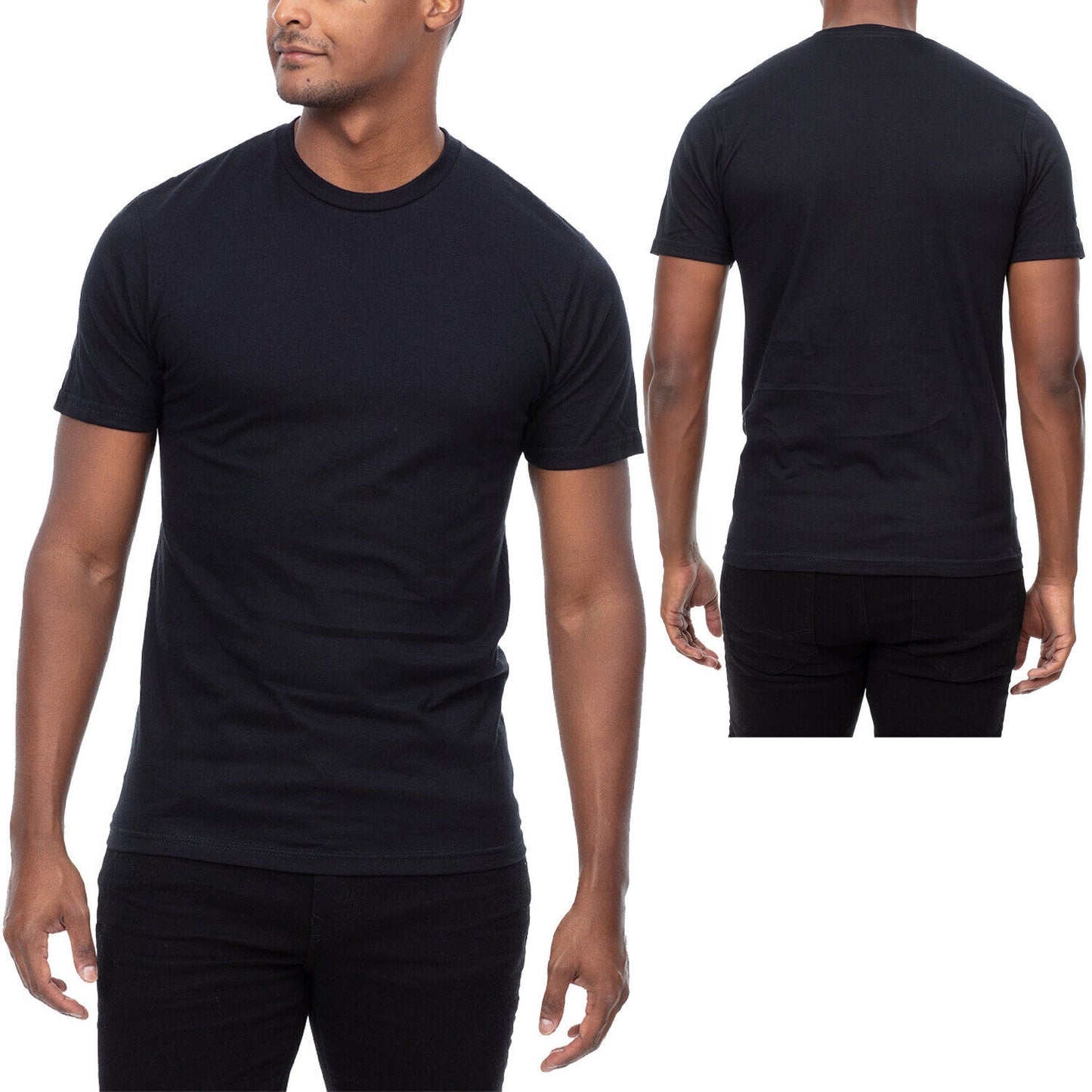 Mens Heather Soft Cotton Blended T-Shirt CVC Tee XS-5XL FREE SHIPPING NEW!