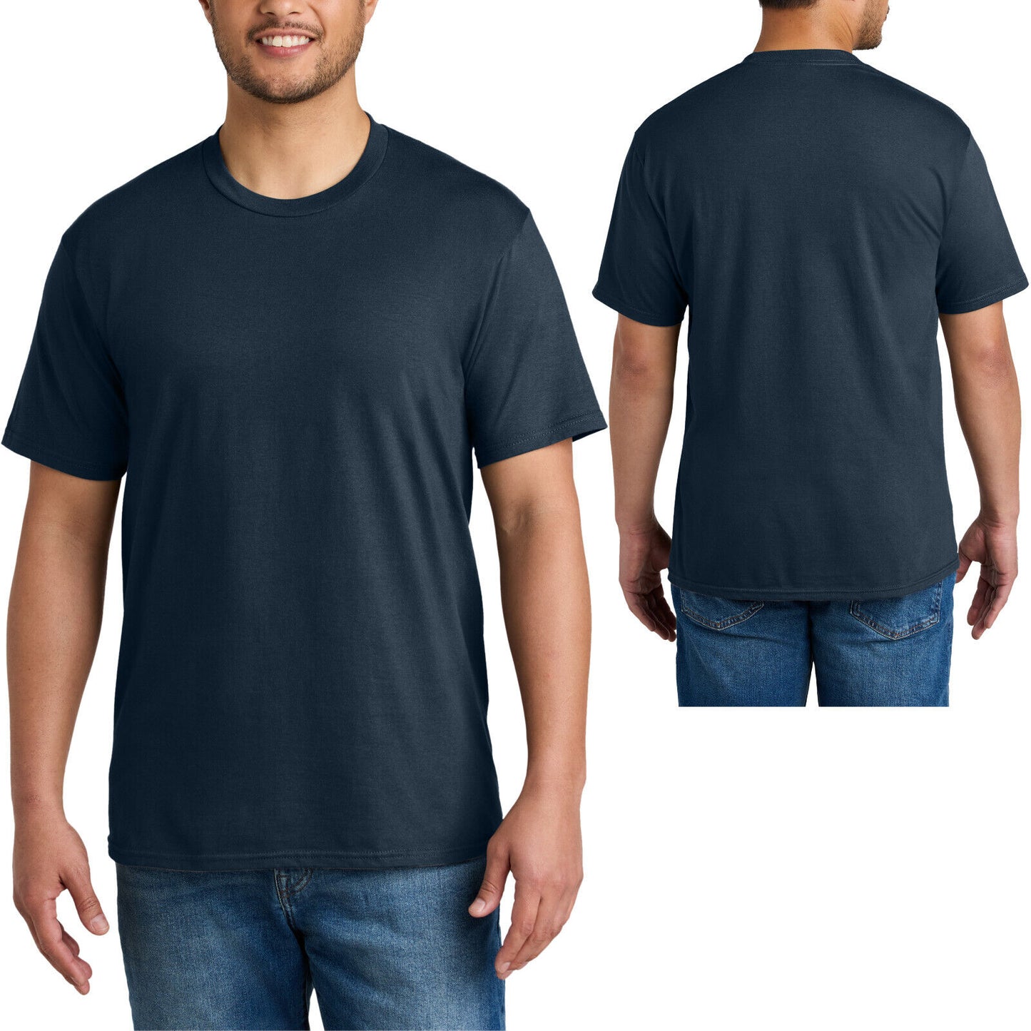 Mens Blended 60/40 Cotton/Poly CVC Tee Soft T-Shirt S-XL, 2XL, 3XL, 4XL NEW!