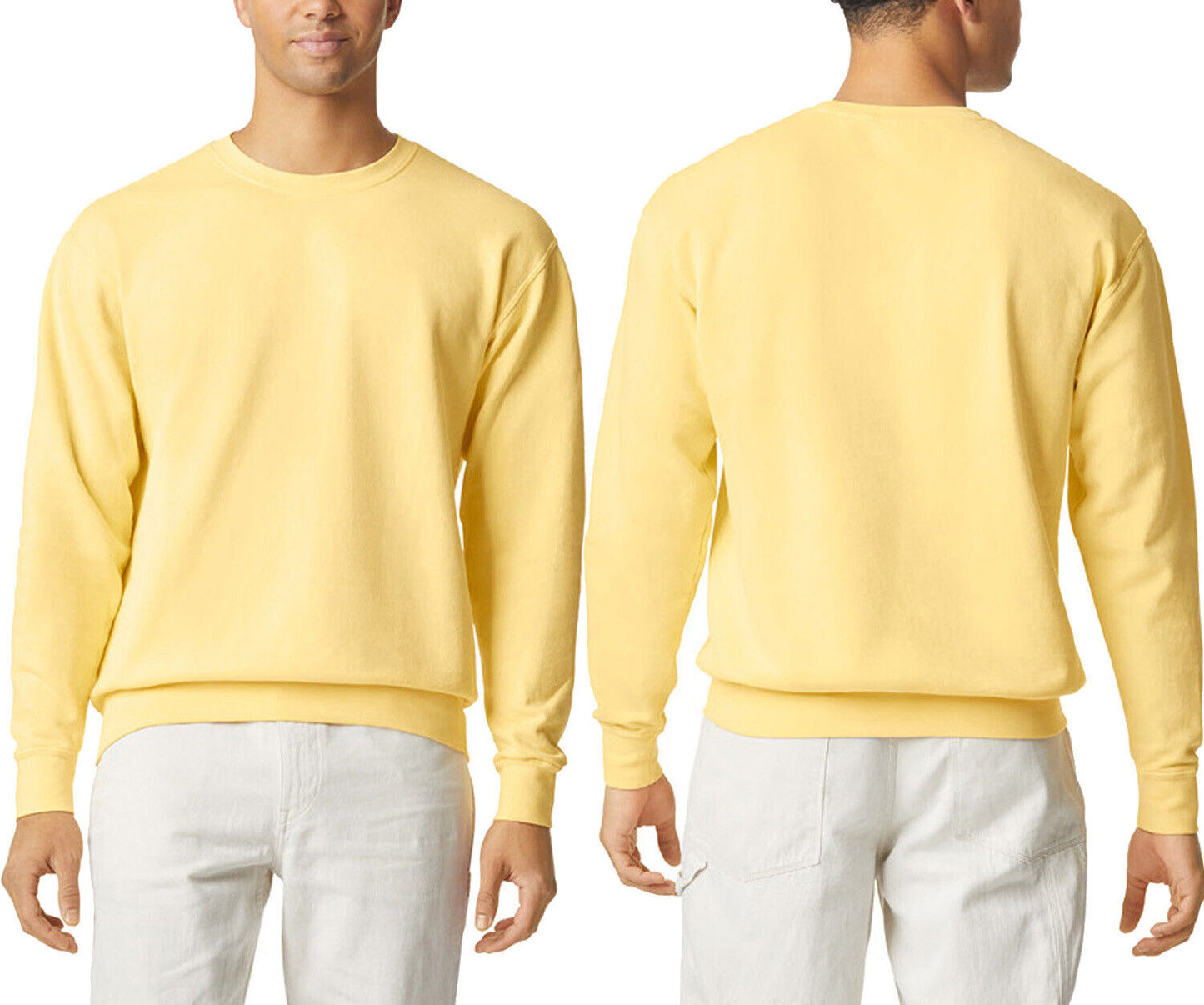 Mens Lightweight 100% Soft Ring Spun USA Cotton Crewneck Sweatshirt S-3XL NEW!