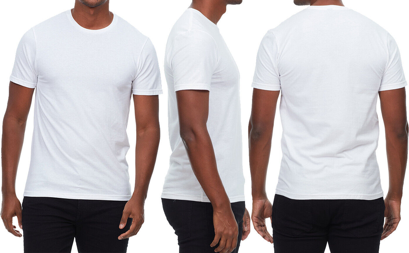 Mens Heather Soft Cotton Blended T-Shirt CVC Tee XS-5XL FREE SHIPPING NEW!