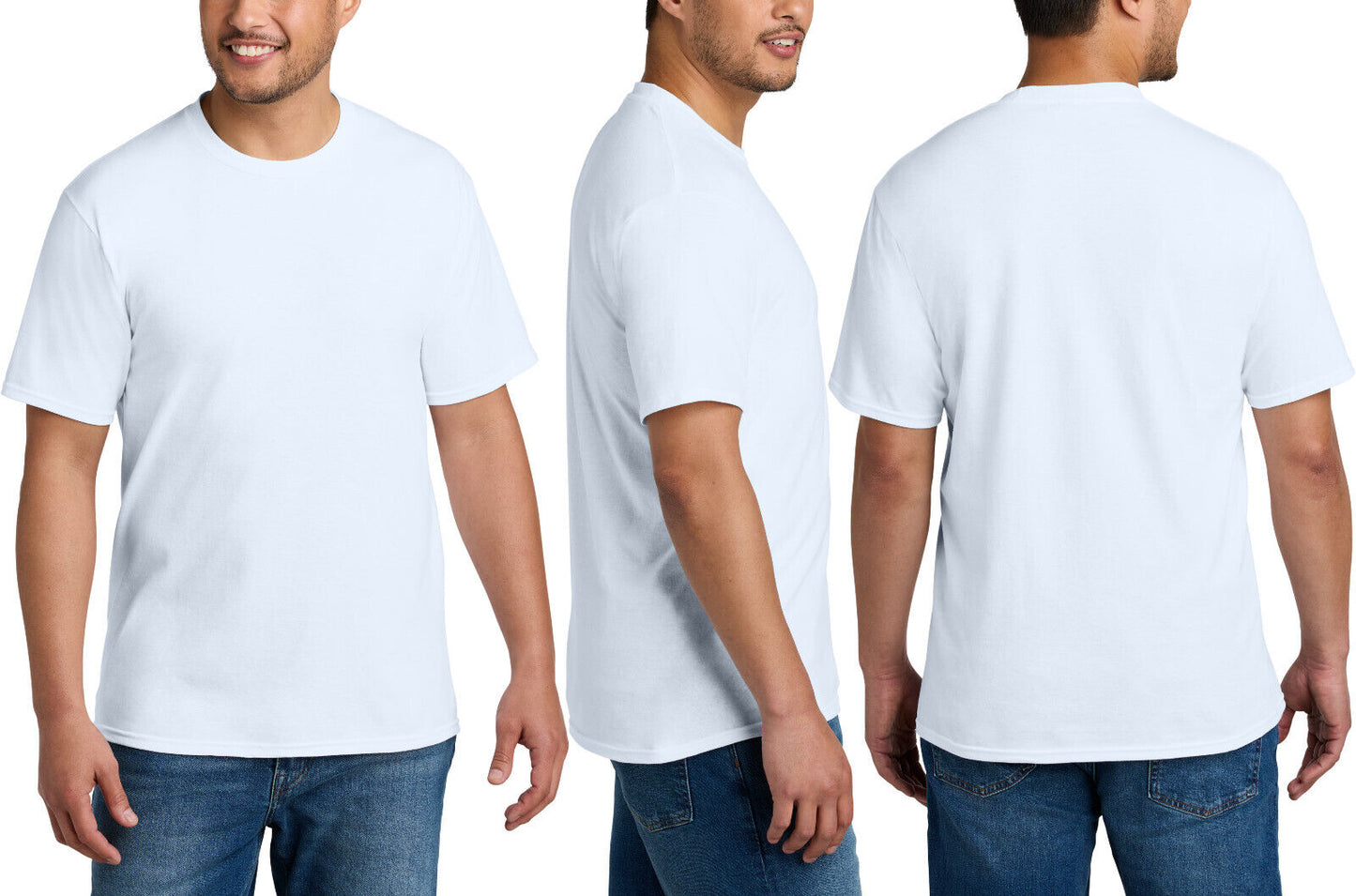 Mens Blended 60/40 Cotton/Poly CVC Tee Soft T-Shirt S-XL, 2XL, 3XL, 4XL NEW!