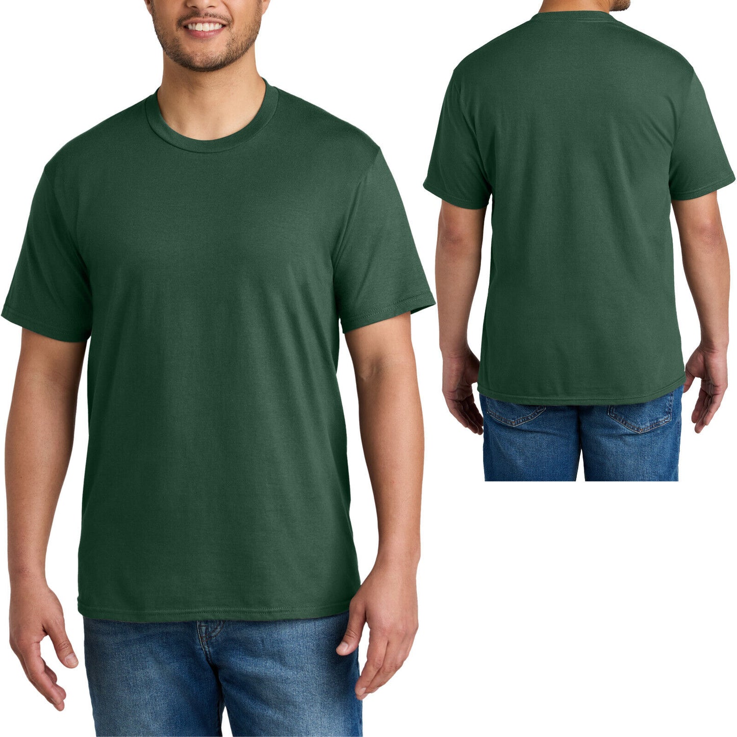 Mens Blended 60/40 Cotton/Poly CVC Tee Soft T-Shirt S-XL, 2XL, 3XL, 4XL NEW!