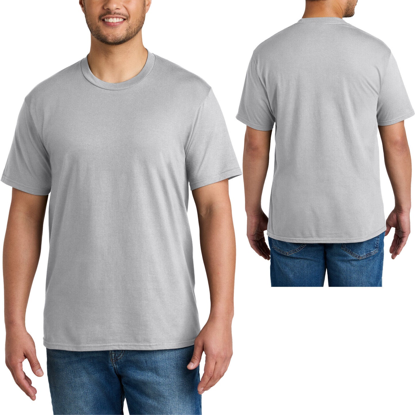 Mens Blended 60/40 Cotton/Poly CVC Tee Soft T-Shirt S-XL, 2XL, 3XL, 4XL NEW!