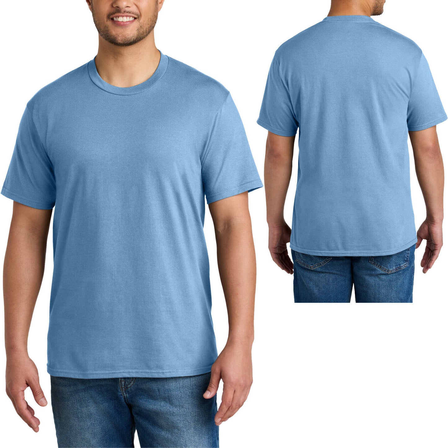 Mens Blended 60/40 Cotton/Poly CVC Tee Soft T-Shirt S-XL, 2XL, 3XL, 4XL NEW!