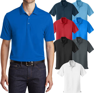 Mens Moisture Wicking Polo Shirt UV 30 Snag Resistant XS-XL, 2X, 3X, 4X, 5X, 6X