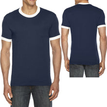 Load image into Gallery viewer, American Apparel Mens Ringer T-Shirt Poly Cotton Blend Tee Sizes S, M, L, XL NEW