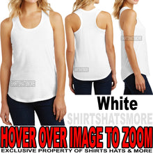 Load image into Gallery viewer, Ladies Tri-Blend Racerback Tank Top Womens T-Shirt Top XS-XL, 2XL, 3XL, 4XL NEW