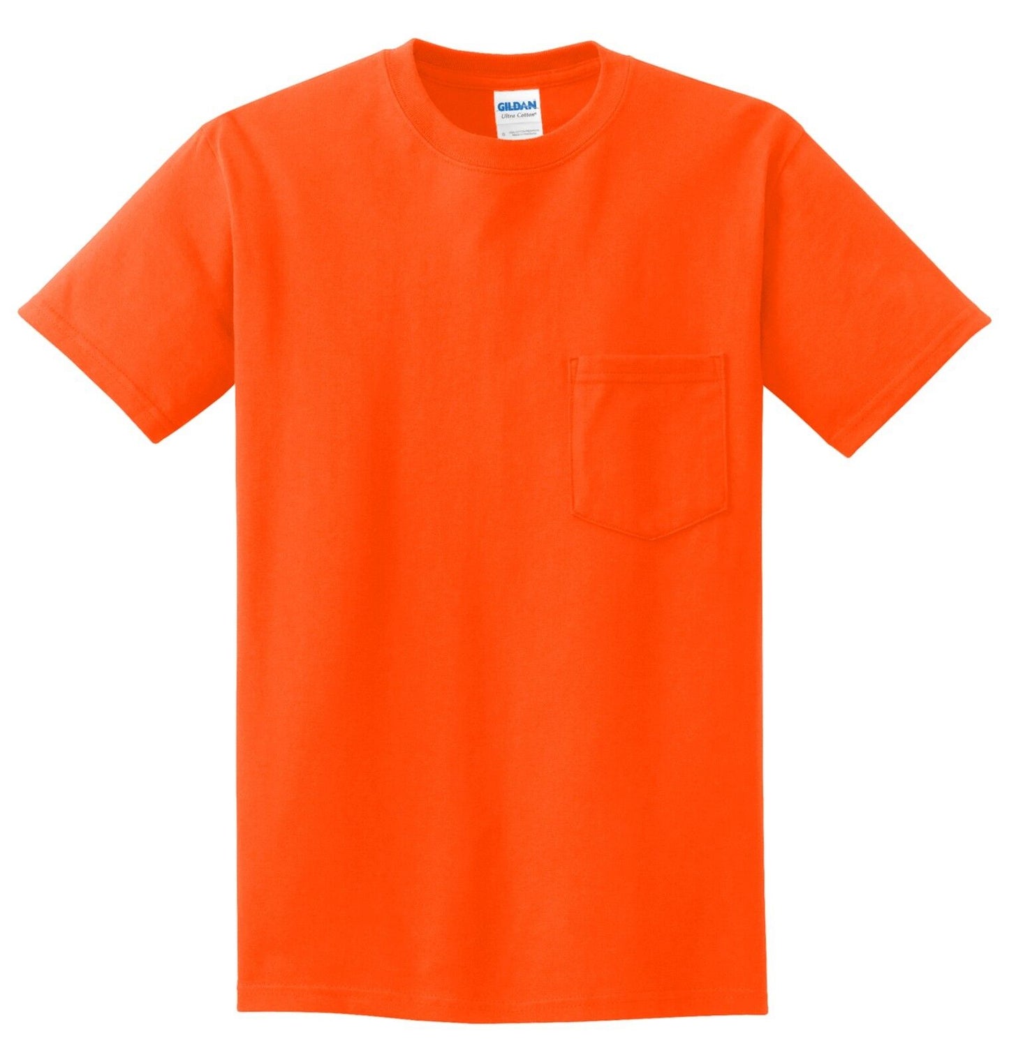 MENS Pocket T-Shirt Gildan 100% Cotton PRESHRUNK Tee Sizes S, M, L, XL NEW
