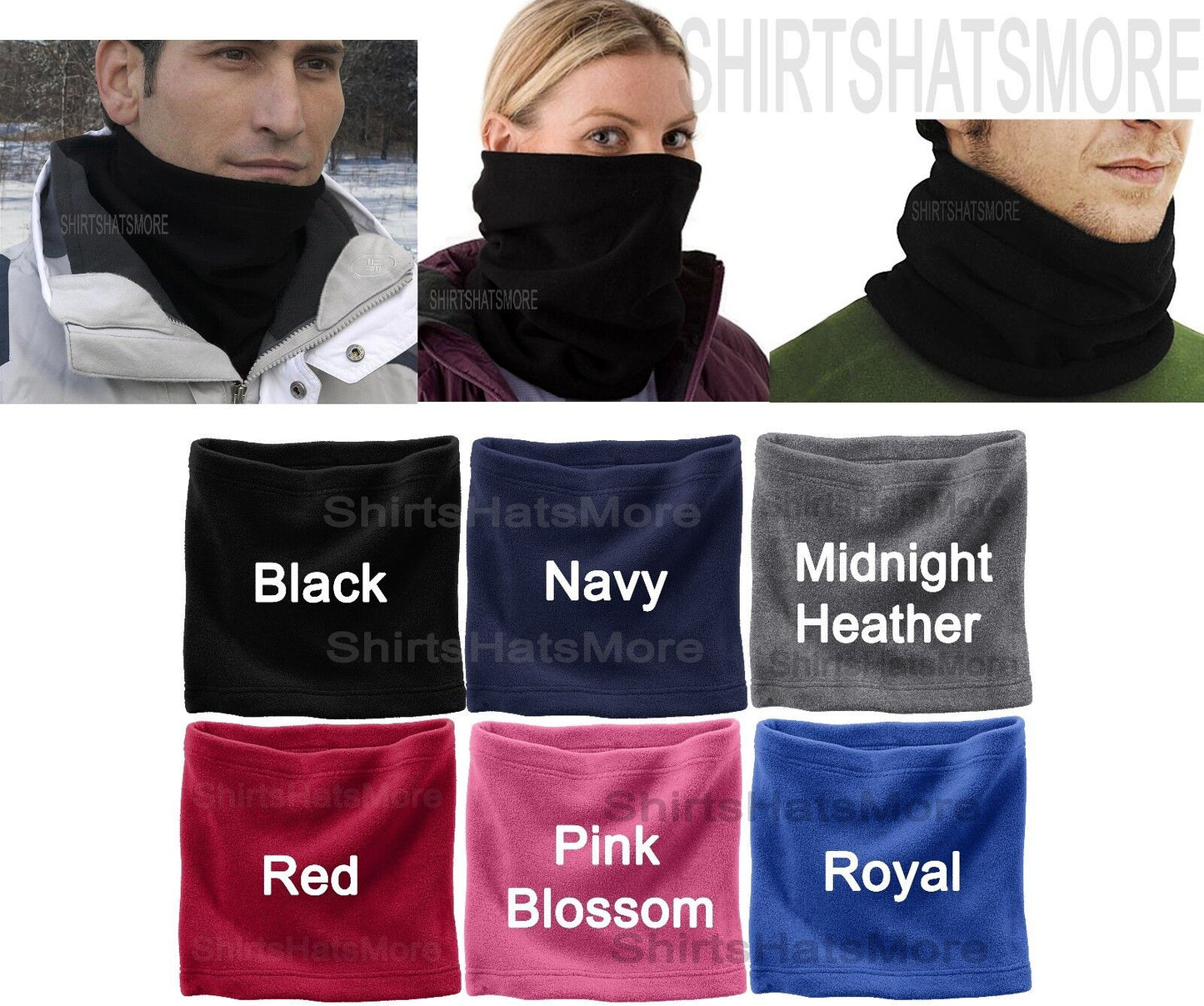 Polar Fleece Neck Gaiter Gator Ski Snowboard Cycle Bike Face Warmer Scarf Mask