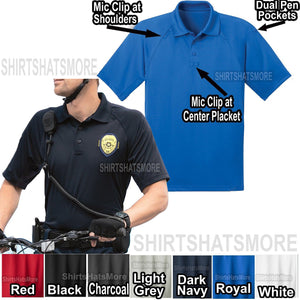 Mens Snag Proof Tactical Wicking Polo Shirt Police EMT Fire XS-XL 2X, 3X, 4X NEW