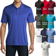 Load image into Gallery viewer, Mens Moisture Wicking Polo Shirt Dri Fit Sizes XS-XL 2XL, 3XL, 4XL NEW