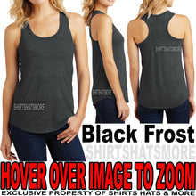 Load image into Gallery viewer, Ladies Tri-Blend Racerback Tank Top Womens T-Shirt Top XS-XL, 2XL, 3XL, 4XL NEW