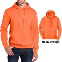 Load image into Gallery viewer, Mens Pullover NEON ORANGE Hoodie Adult Sizes S-4XL Hooded Sweatshirt Hoody NEW