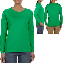 Load image into Gallery viewer, Gildan Ladies Long Sleeve T-Shirt Heavy Cotton MISSY FIT Womens S-XL 2X 3X NEW