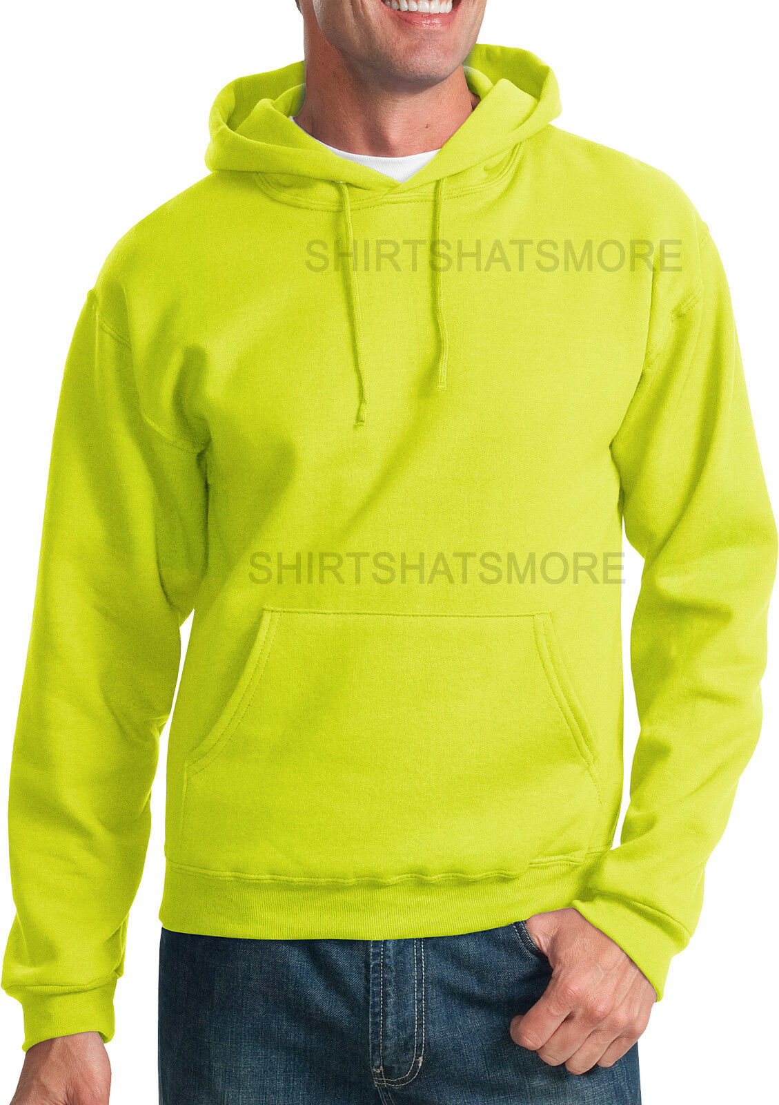 Safety Green Yellow Hoodie Sweatshirt S M L XL 2XL 3XL High Visibility ANSI NEW