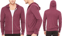 Load image into Gallery viewer, American Apparel Triblend Full Zip Lightweight Hoodie Soft Blended Hooded XS-2XL