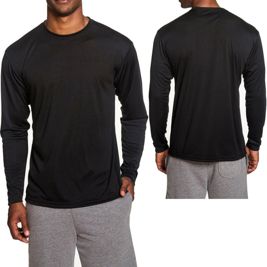 A4 Mens Moisture Wicking Long Sleeve T-Shirt Dri Fit Tee S M L, XL, 2XL, 3XL NEW