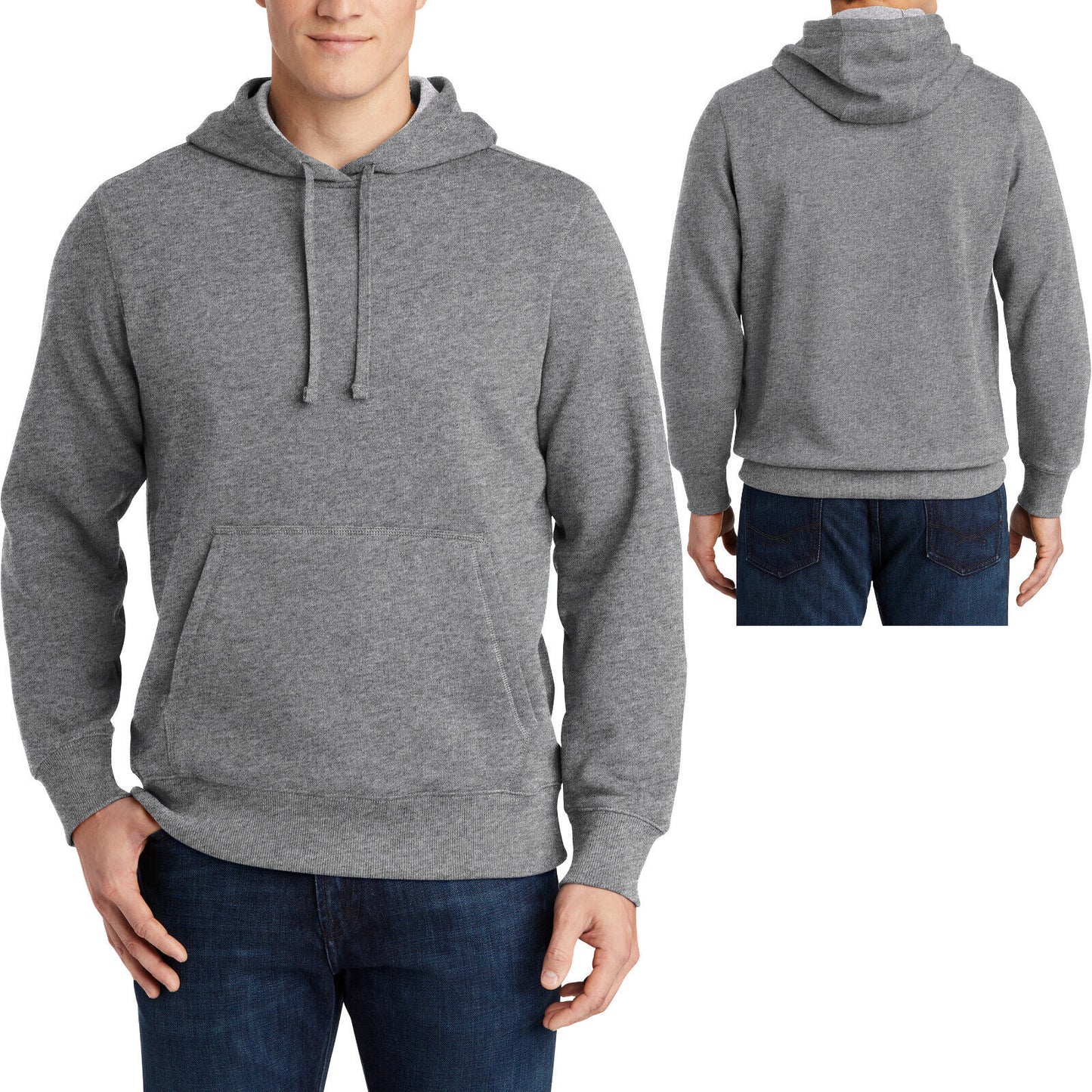 Mens TALL Pullover Hoodie Cotton/Fleece Blend Hooded Sweatshirt  LT-4XLT NEW!