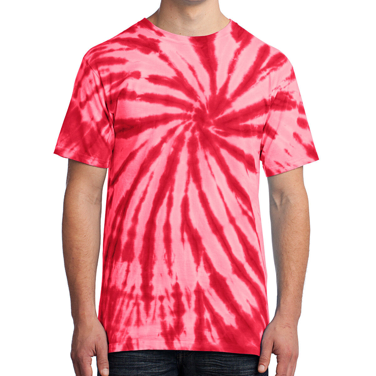 Spiral Tie Dye Mens T-Shirt Blank Tye Dyed Tee S, M, L, XL, 2X, 3X, 4X NEW