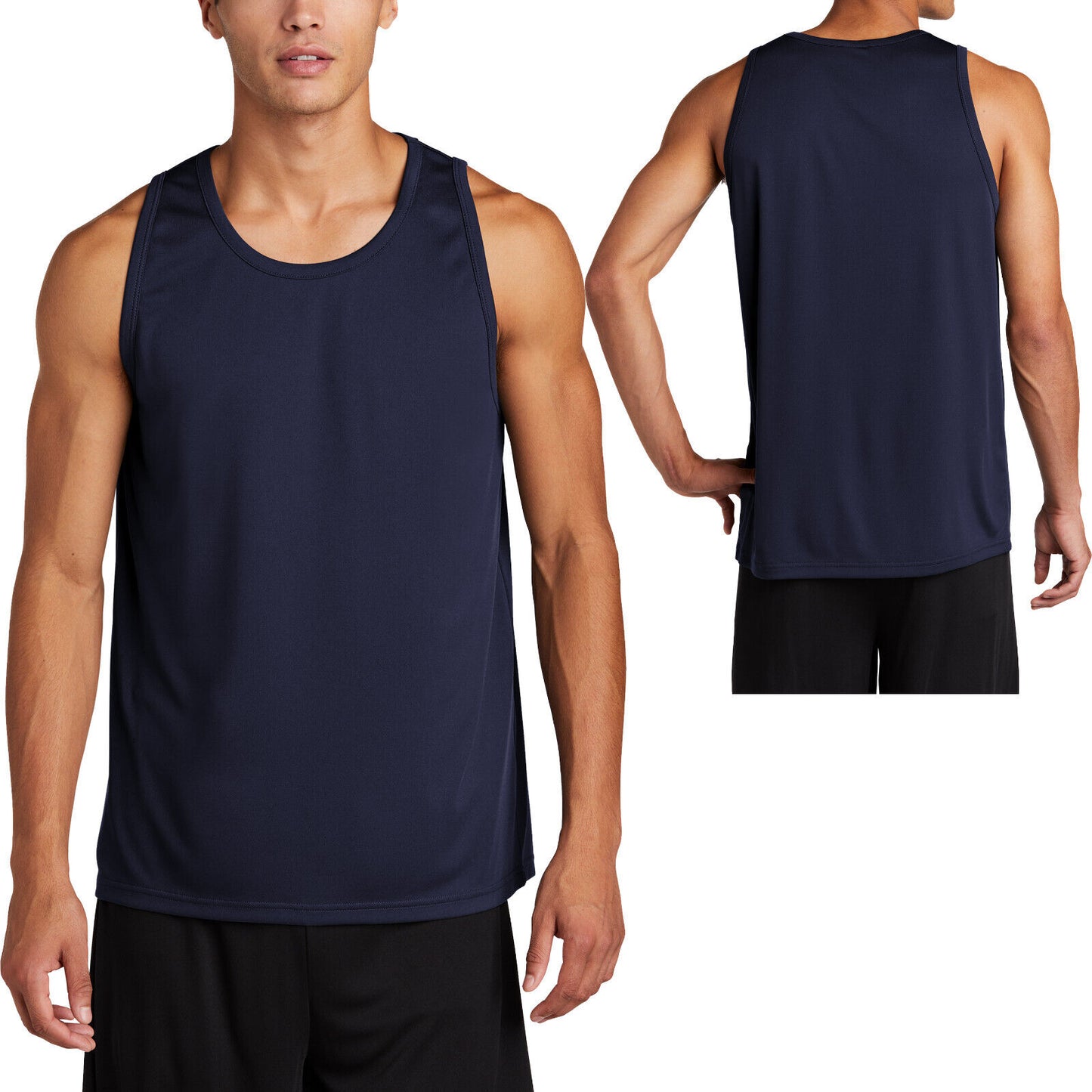 Mens Lightweight Dri Fit Sleeveless Moisture Wicking WorkOut Exercise Tank XS-4X