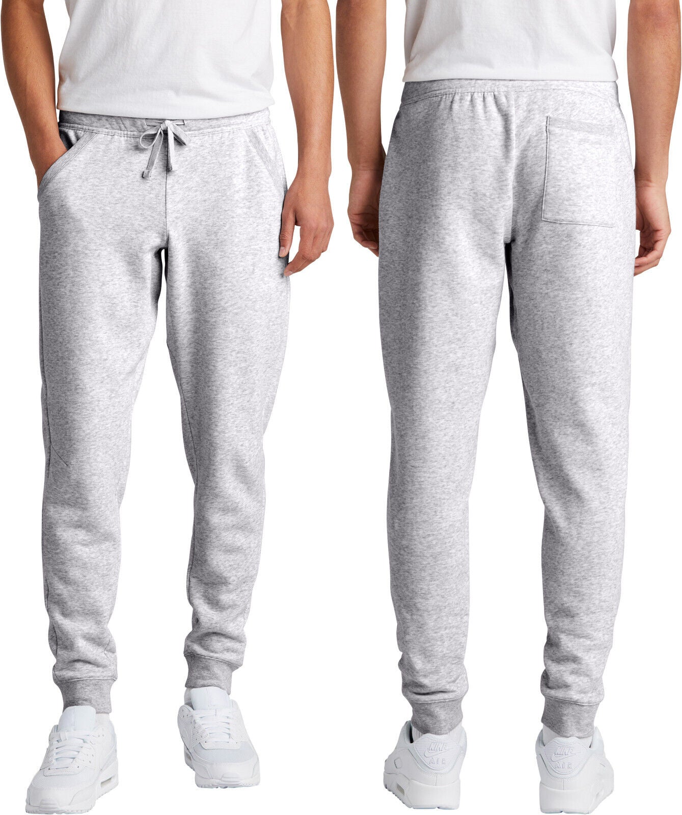 Mens Fleece Blended Cotton Rich Jogger Sweatpants With Pockets XS-4XL NEW!