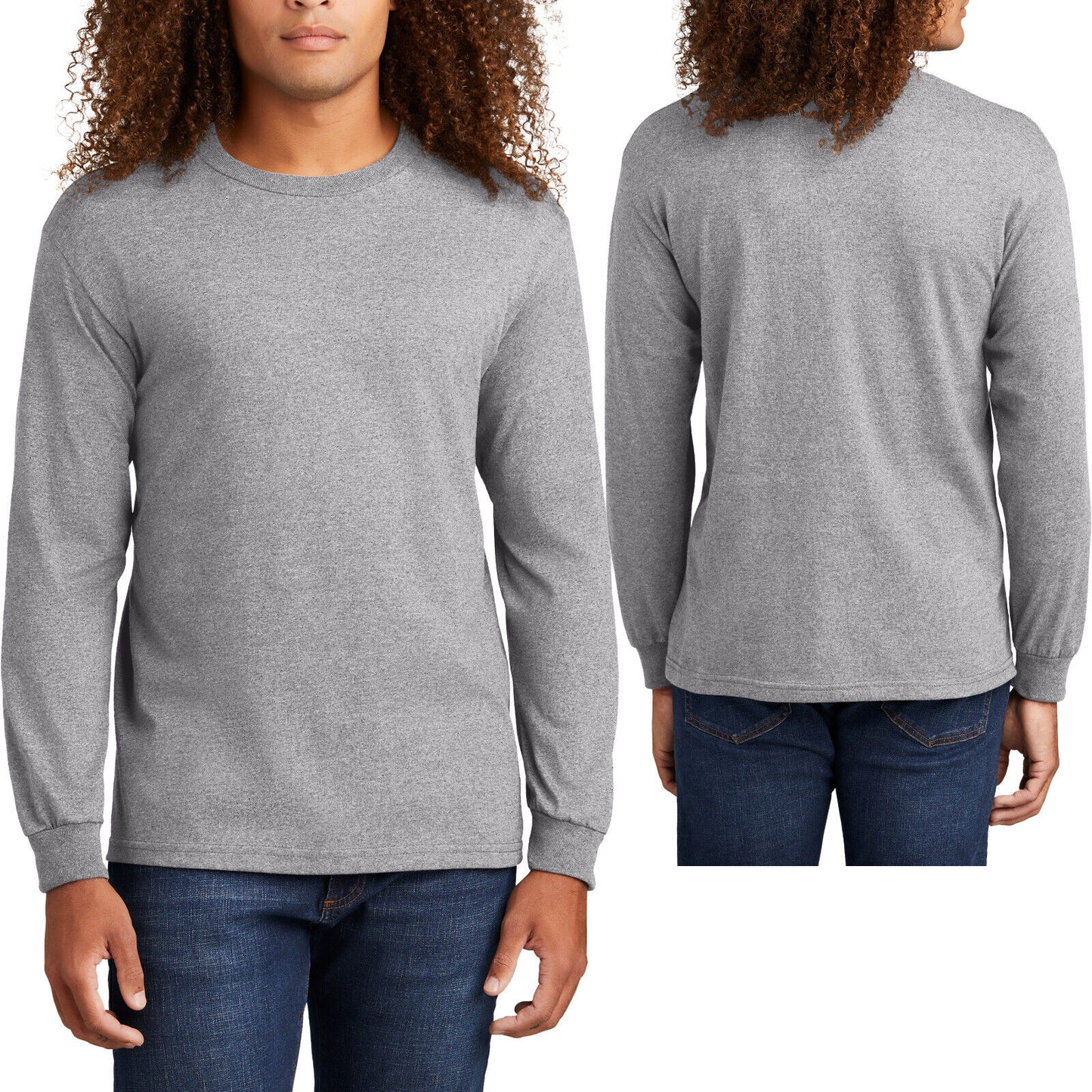 American Apparel Mens Heavyweight Long Sleeve Tee Cotton T-Shirt NEW!