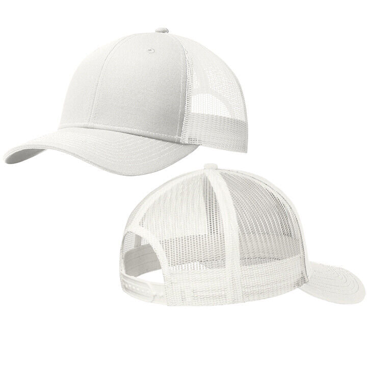 Mens Ladies Mesh Structured Cap Mid Profile Snapback Hat MANY COLOR OPTIONS NEW!