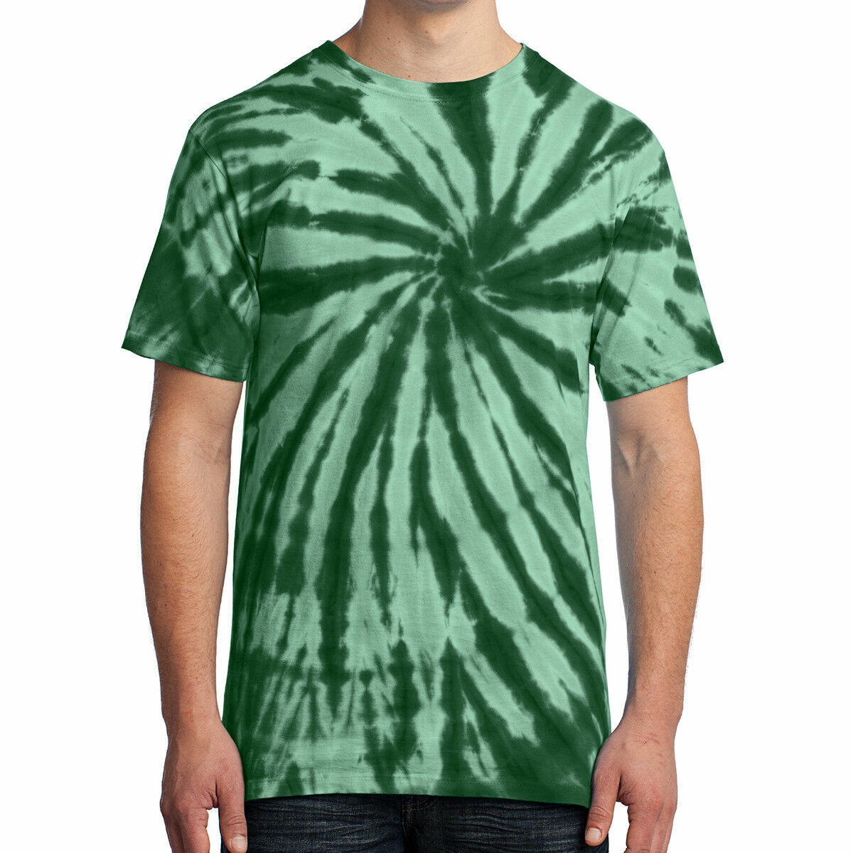 Spiral Tie Dye Mens T-Shirt Blank Tye Dyed Tee S, M, L, XL, 2X, 3X, 4X NEW