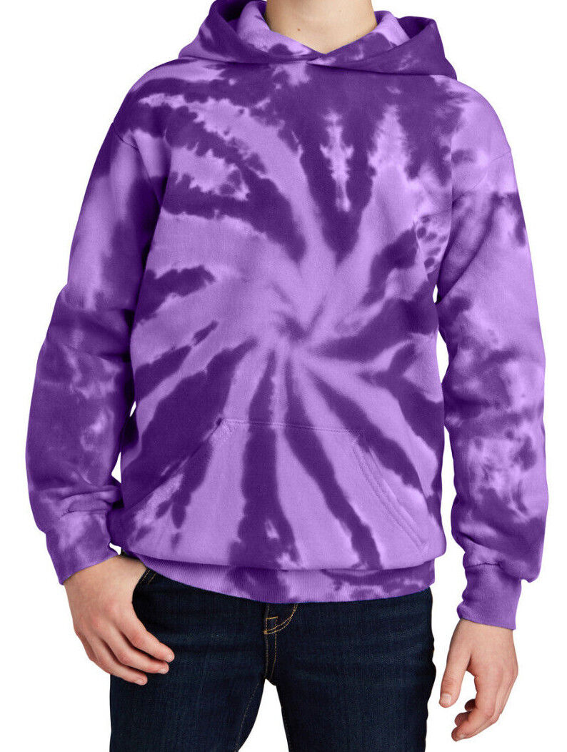 Youth Tie Dye Hooded Sweatshirt Kids Boys Girls Hoodie Child Hoody XS-XL NEW