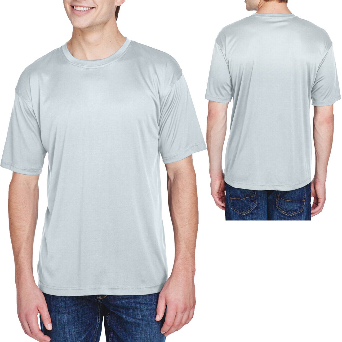 Big Mens Moisture Wicking T-Shirt XL 2XL 3XL 4XL 5XL 6XL Dri Fit Performance Tee