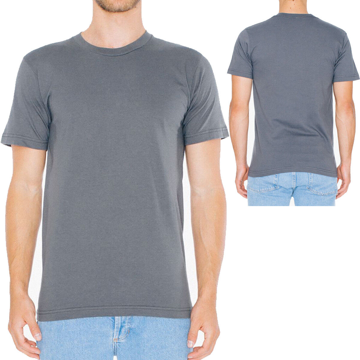 American Apparel T-Shirt Fine Jersey Blank Cotton Tee XS S M L XL 2XL 3XL NEW