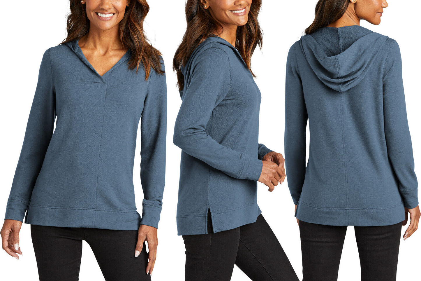 Womens Snag Resistant Microterry Ultra Soft Hoodie Ladies Relaxed Fit XS-4XL NEW