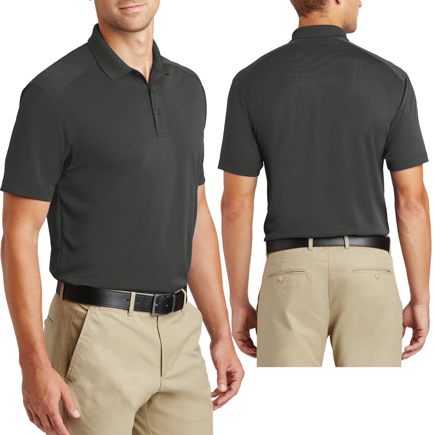 Tall Mens Lightweight Snag-Proof Moisture Wicking Polo Odor Fighting Durable NEW