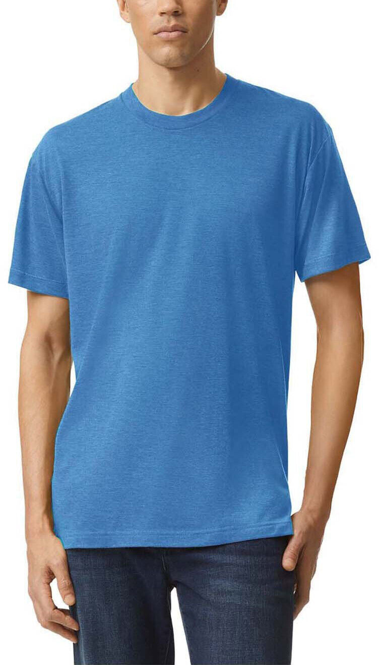 Mens American Apparel Tri Blend Short Sleeve Track T-Shirt Tee XS-3XL