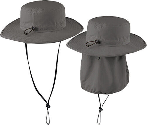 UPF 30+ Wide Brim Outdoor Hat Moisture Wicking Headwear Repels Insects S/M, L/XL