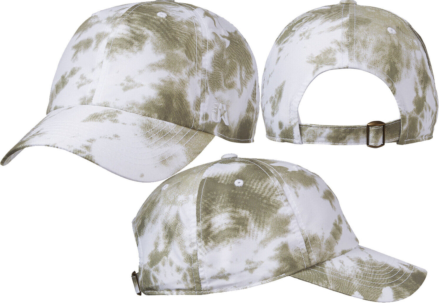 Adult Tie Dye 6 Panel Cap Unstructured Low Profile Tye Die Hat 7 Colors NEW!