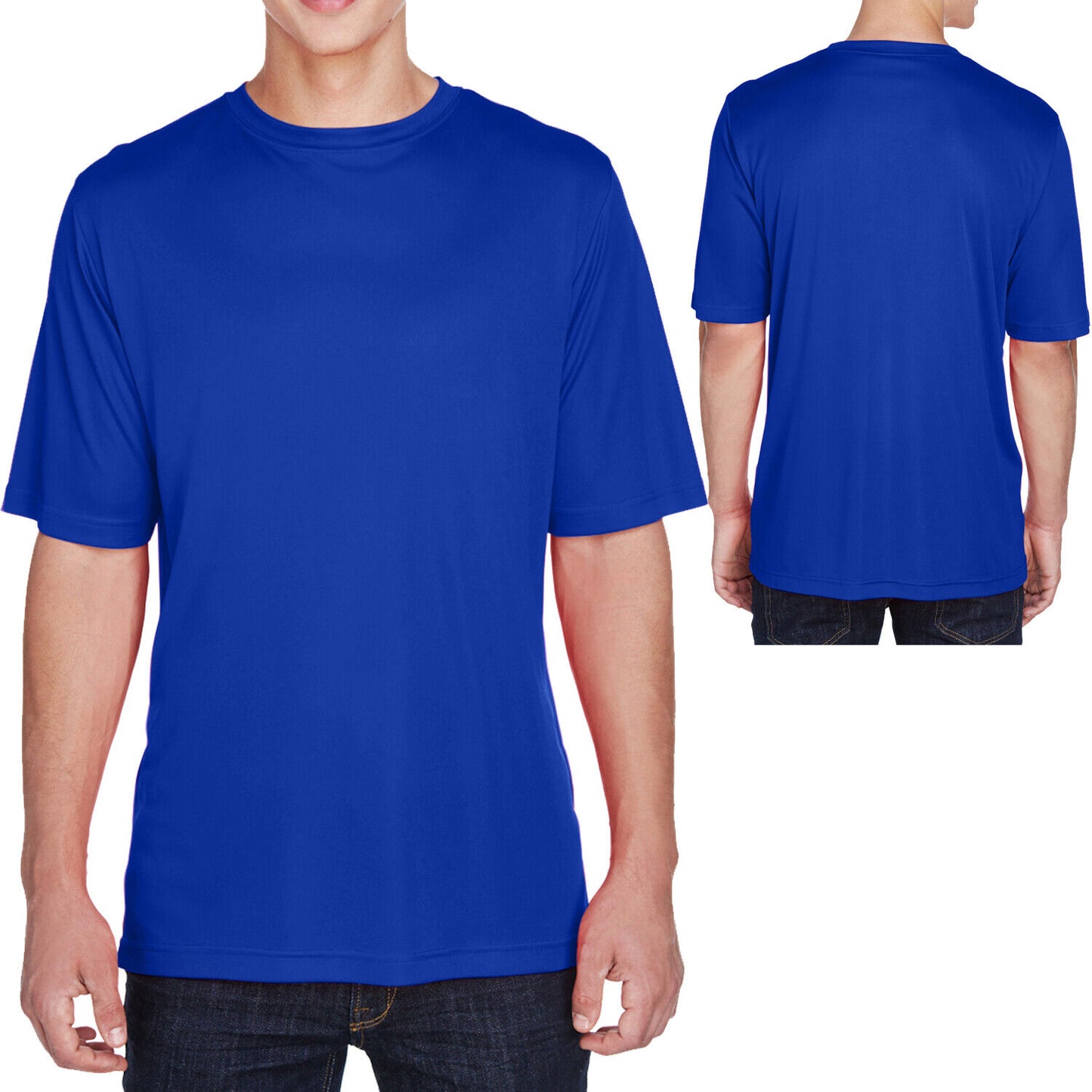 BIG MENS Moisture Wicking T-Shirt Dri Fit Performance Tee L, XL, 2XL, 3XL, 4XL