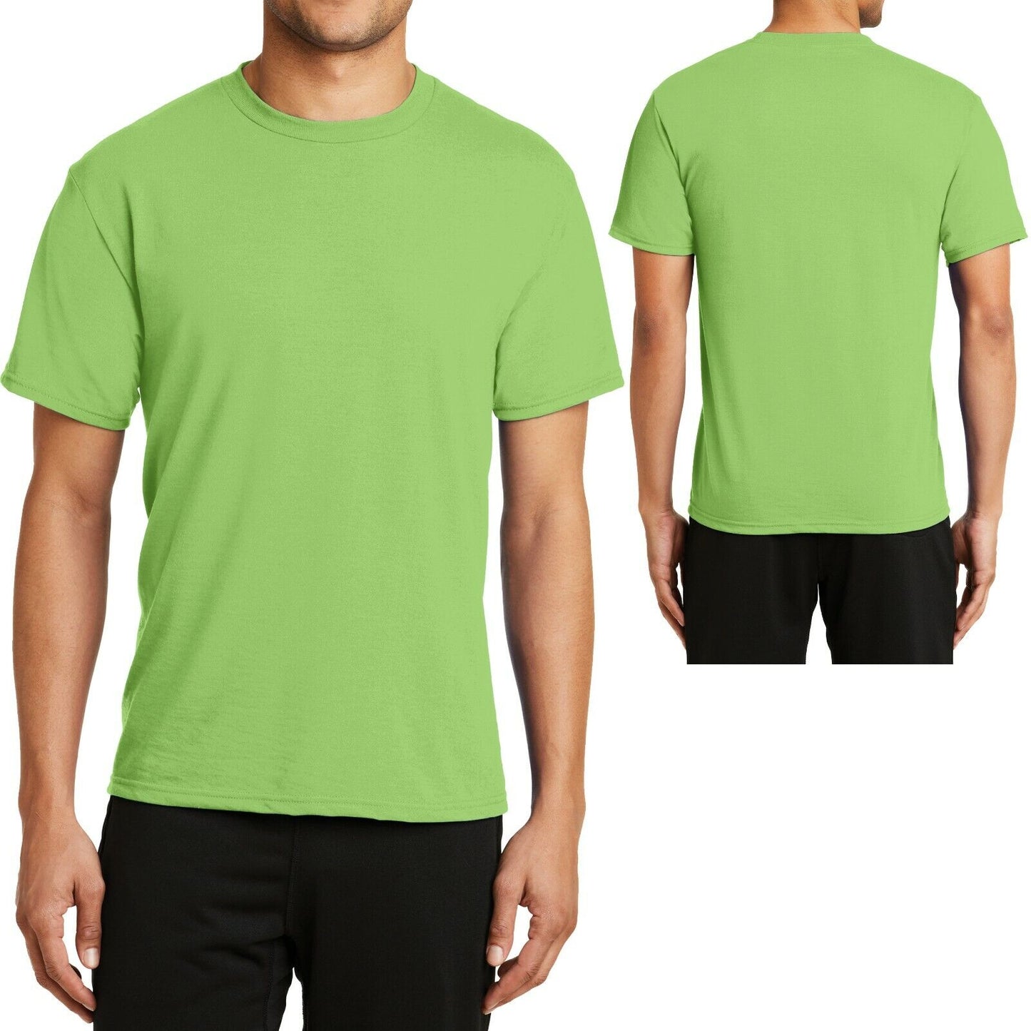 BIG MENS T-Shirt Soft Poly/Cotton Performance Tee XL, 2XL, 3XL, 4XL