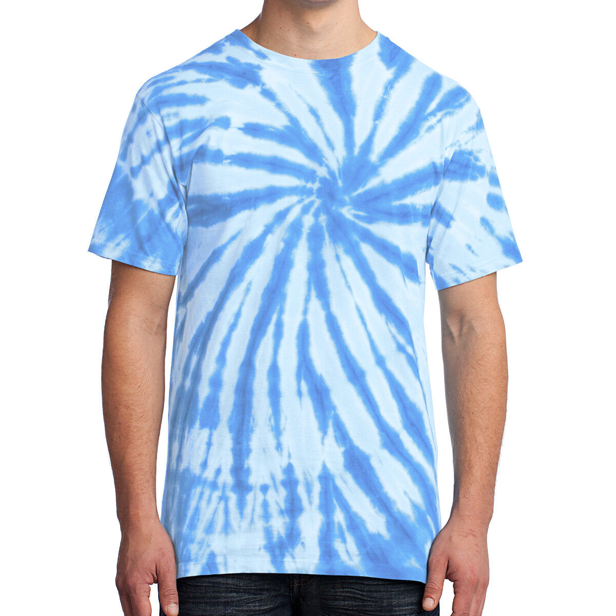 Spiral Tie Dye Mens T-Shirt Blank Tye Dyed Tee S, M, L, XL, 2X, 3X, 4X NEW