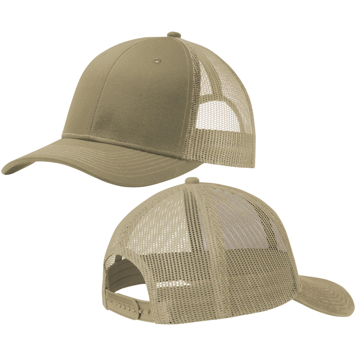 Mens Ladies Mesh Structured Cap Mid Profile Snapback Hat MANY COLOR OPTIONS NEW!