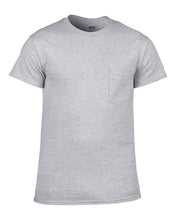 Load image into Gallery viewer, BIG MENS T-Shirt with POCKET Gildan 100% Preshrunk Cotton Tee 2XL, 3XL, 4XL, 5XL