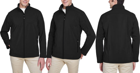 Mens TALL Two Layer Fleece Bonded Soft Shell Water Repellent Jacket LT-5XLT NEW!