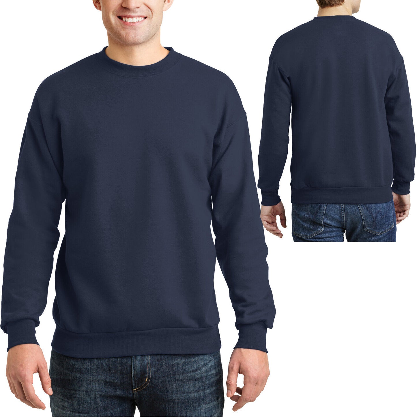 Hanes Mens Crewneck Sweatshirt Comfortsoft Fleece Crew S M L XL 2XL 3XL NEW