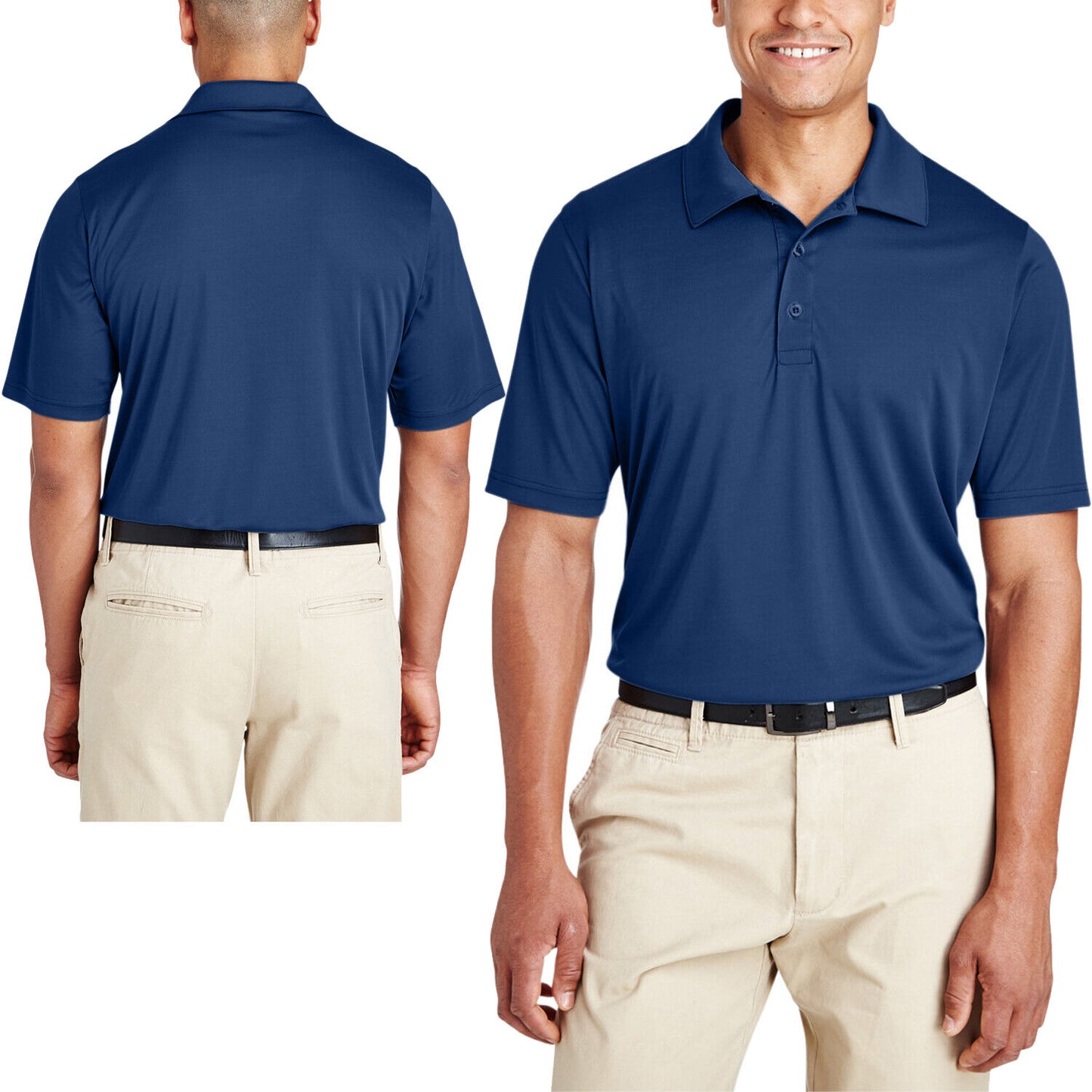 Mens TALL Moisture Wicking Polo Shirt UV Protection Dri Fit LT-4XLT NEW!