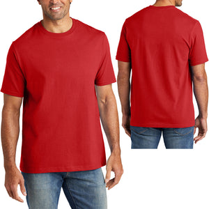 Mens 100% Cotton Short Sleeve American Made T-Shirt 5.5 Ounce Tee S-4XL NEW!