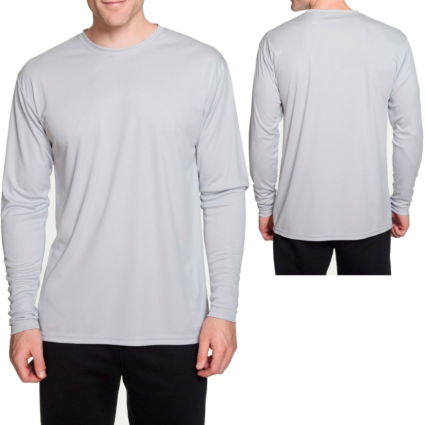 A4 Mens Moisture Wicking Long Sleeve T-Shirt Dri Fit Tee S M L, XL, 2XL, 3XL NEW