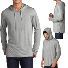 Load image into Gallery viewer, Mens Long Sleeve Tri Blend Hoodie T-Shirt Wicking Tee S, M, L, XL 2XL 3XL 4XL