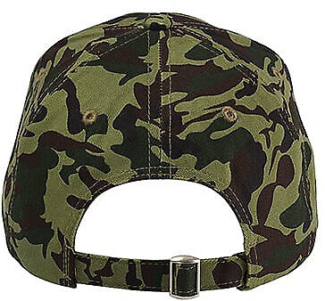 Adult Camo Hat Structured Adjustable 6 Panel Baseball Cap NEW