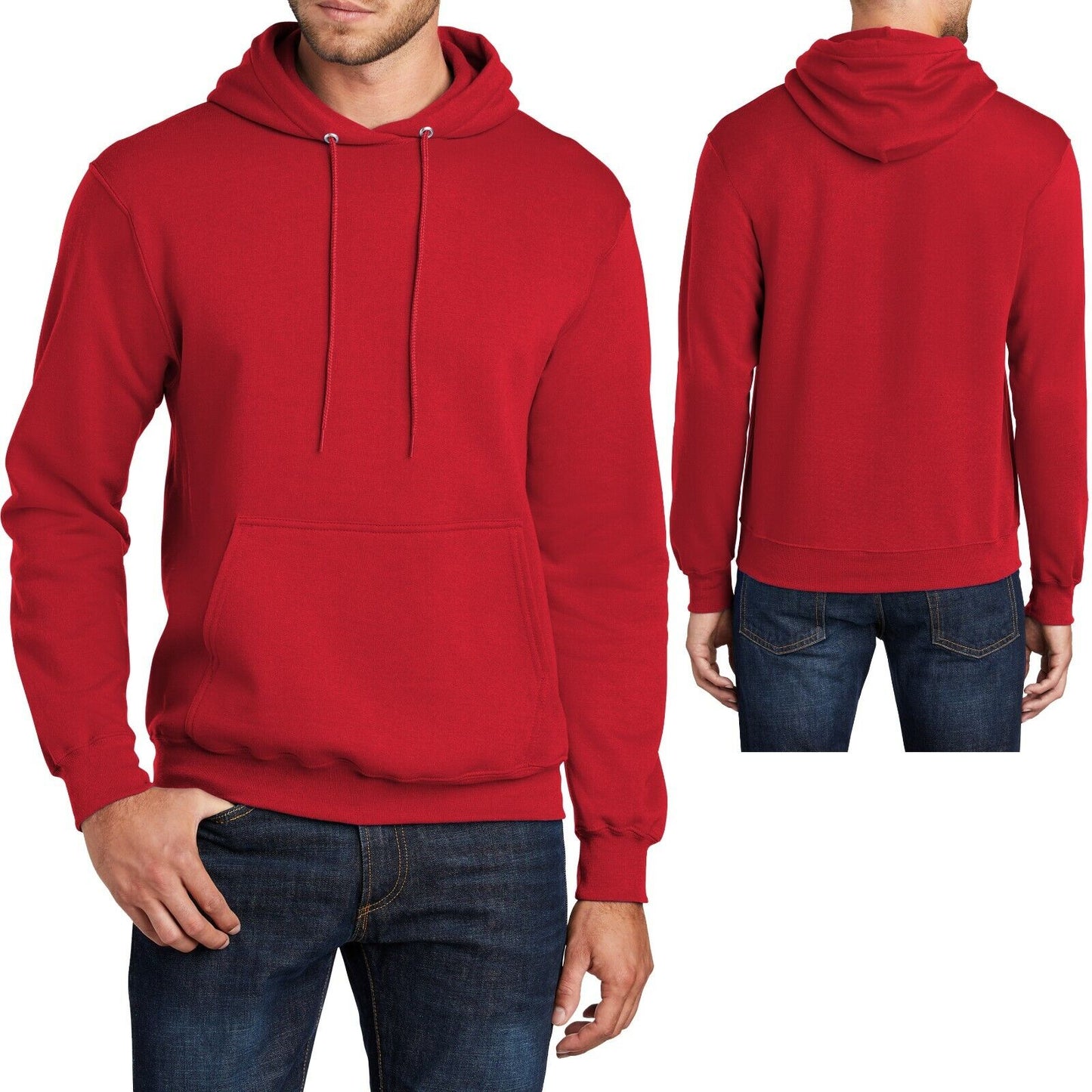 Mens Big and Tall Hoodie Pullover Hooded Sweatshirt LT, XLT, 2XLT, 3XLT, 4XLT